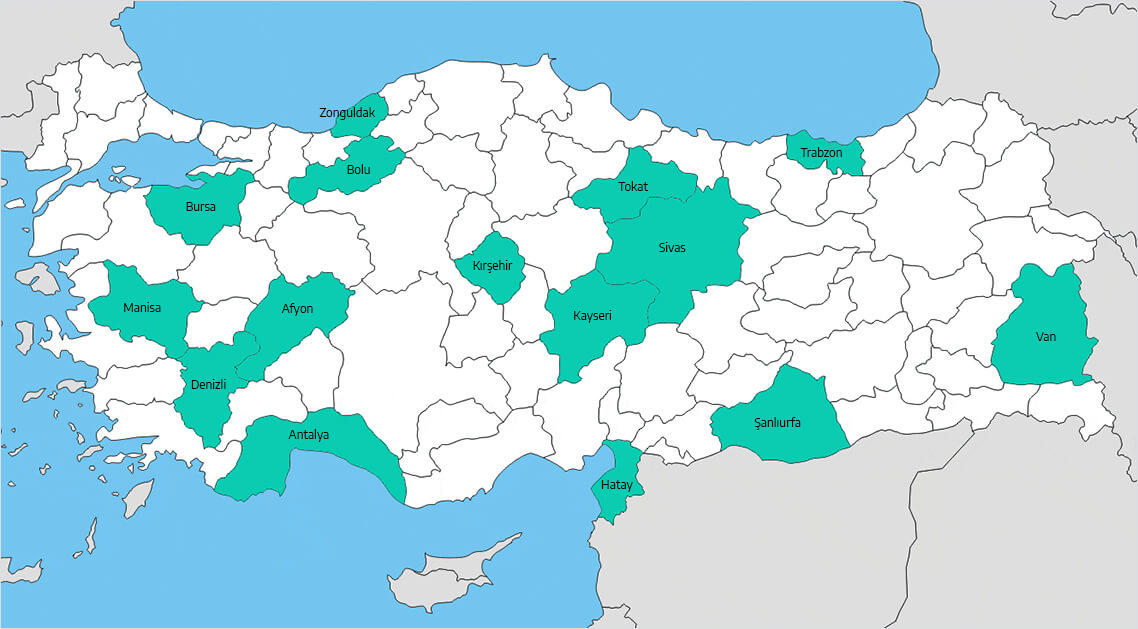 Afra Dekorasyon Bayi Haritası